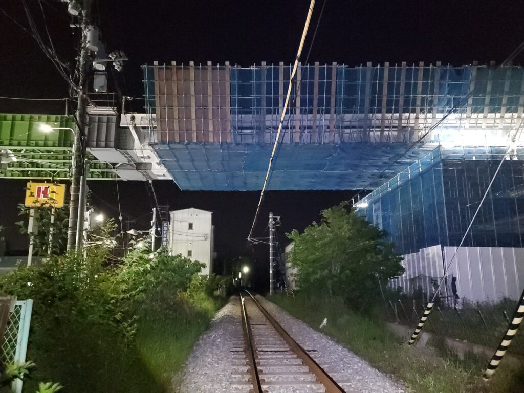 橋梁　送り出し工事